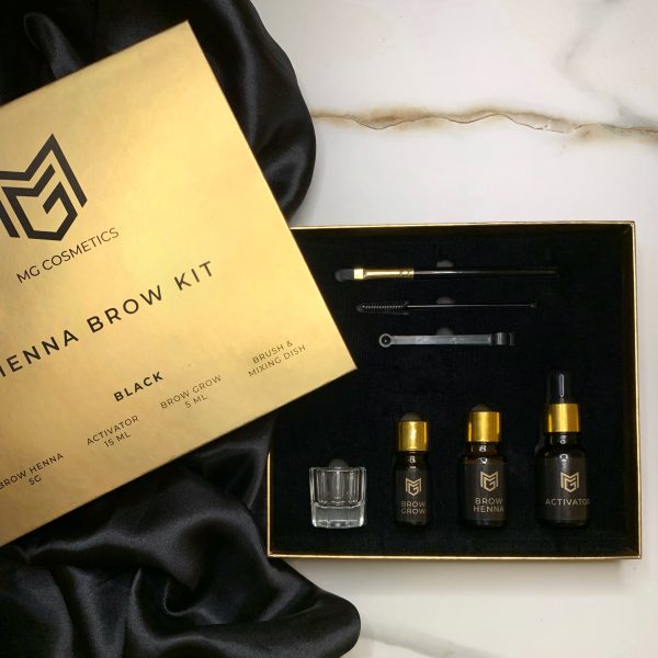 Henna Brow Kit - Black Eyebrow Henna Tint Kit